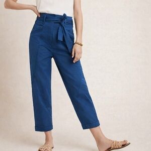 ANTHROPOLOGIE Ellie embroidered utility Pants